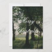 Chic Minimalist Christmas Card Dankeskarte (Rückseite)