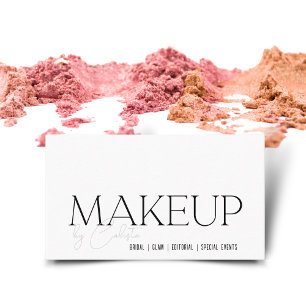 Chic minimalist Make-up von Visitenkarte