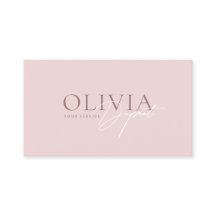Chic Minimalist Modern Elegant Rosa Hauch