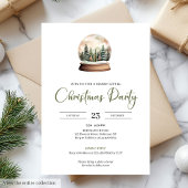 Chic Minimalist Sage Neutral Ivory Christmas Party Einladung