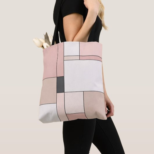 Chic Minimalist Sakura Rectangles Tote Bag Tasche (Von Nahem)