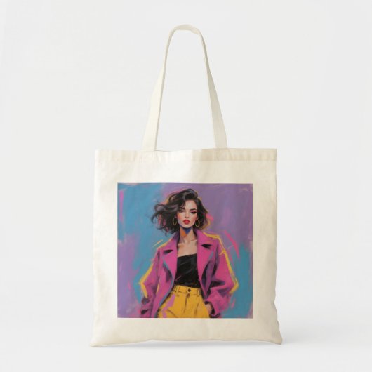 Chic Minimalist Tote Bag  Tragetasche (Vorne)