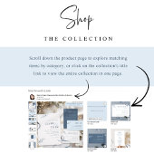 Chic Minimalistisch Cards and Gifts Blue Wedding S Poster