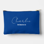 Chic, Minimalistisch Deep Blue Zubehörtasche (Rückseite)