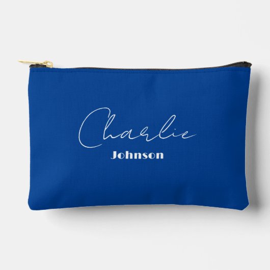 Chic, Minimalistisch Deep Blue Zubehörtasche (Vorderseite)