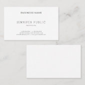 Chic Minimalistisch Design Modernes, Berufliches S Visitenkarte (Vorne/Hinten)