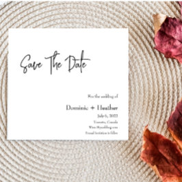 CHIC Minimalistisch Elegance Save The Date