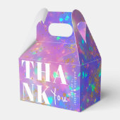 Chic Minimalistisch Gold Opal Bold Vielen Dank für Geschenkschachtel (Vorderseite)