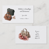 Chic Minimalistisch Handtaschenzubehör Business Ca Visitenkarte (Vorne/Hinten)