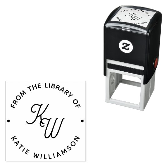 Chic Minimalistisch Initials Round Typografy Libra Permastempel (Beispiel)