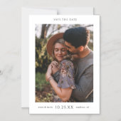 Chic Minimalistisch Modern Foto Magneteinladung (Vorderseite)