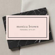 Chic Minimalistisch Modern | Rosa