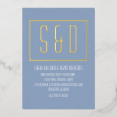 Chic Minimalistisch Modern Script Folieneinladung (Vorderseite)