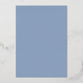 Chic Minimalistisch Modern Script Folieneinladung (Rückseite)