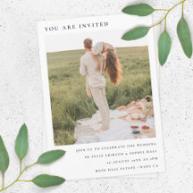 Chic Minimalistisch | Modernes Einfaches Hochzeits