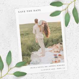 Chic Minimalistisch | Modernes Einfaches Hochzeits Save The Date