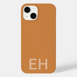 Chic Minimalistisch, monochromatisch Orange Mit Mo Case-Mate iPhone 14 Hülle