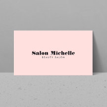 Chic Minimalistisch Pastel Pink Boutique Salon