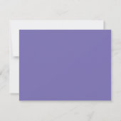Chic Minimalistisch Periwinkle Two Border Monogram Mitteilungskarte (Rückseite)