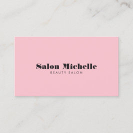 Chic Minimalistisch Pink Boutique Salon Visitenkarte