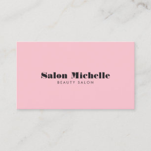 Chic Minimalistisch Pink Boutique Salon Visitenkarte