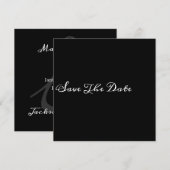Chic Minimalistisch Save the Date (Vorne/Hinten)