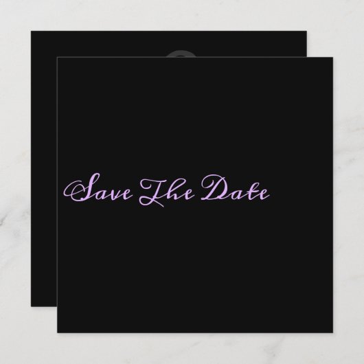 Chic Minimalistisch Save the Date (Vorne/Hinten)