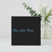 Chic Minimalistisch Save the Date (Stehend Vorderseite)