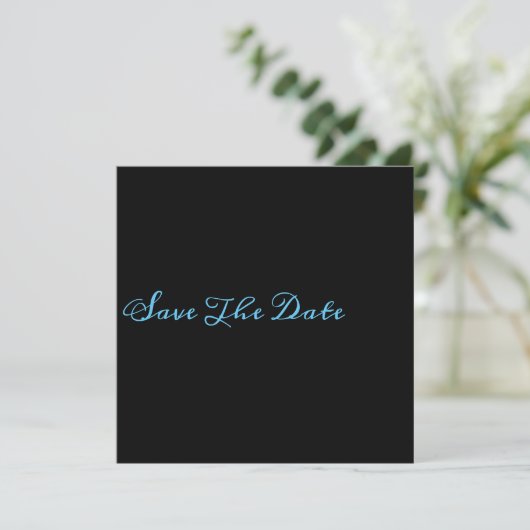 Chic Minimalistisch Save the Date (Stehend Vorderseite)