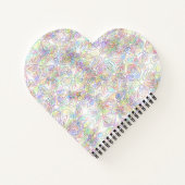 Chic Minimalistisch: Schwarz & Weiß Notizblock (Rückseite)