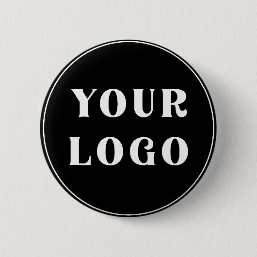 Chic, Minimalistisch, stilvoll und anpassbar Button (Vorderseite)