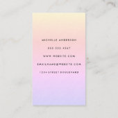 Chic Minimalistisch Texture Visitenkarte (Rückseite)