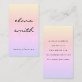 Chic Minimalistisch Texture Visitenkarte (Vorne/Hinten)