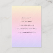 Chic Minimalistisch Texture Visitenkarte (Rückseite)