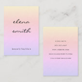 Chic Minimalistisch Texture Visitenkarte (Vorne/Hinten)