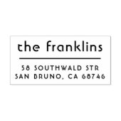 Chic Minimalistische benutzerdefinierte Adresse Permastempel (Design)