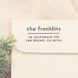 Chic Minimalistische benutzerdefinierte Adresse Permastempel