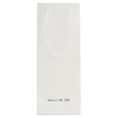 Chic Minimalistische Liebe & Danke Geschenktüte Für Weinflaschen (Rückseite)