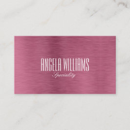 Chic minimalistische Rose Gold und Weiß Visitenkarte