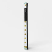 Chic Mint and Gold Polka Dots Case-Mate iPhone Hülle (Hinten/Links)