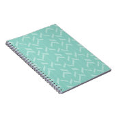 Chic Mint Aqua Arrows Notizblock (Rechte Seite)