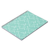 Chic Mint Aqua Arrows Notizblock (Linke Seite)