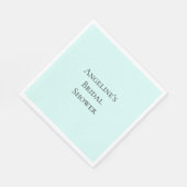 Chic Mint Brautparty Serviette (Ecke)