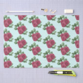 Chic Mint Burgundy Gold Rose Hochzeiten Blätter Seidenpapier (Handwerk)