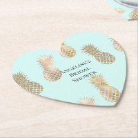 Chic Mint Gold Glam Ananas