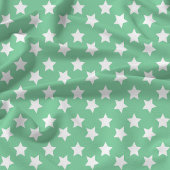 Chic Mint Green Stars Space Muster Stoff