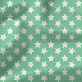 Chic Mint Green Stars Space Muster Stoff