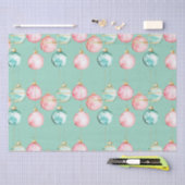 Chic Mint Pink Gold Weihnachtsschmuck Seidenpapier (Handwerk)