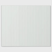 Chic Mint Weiße Streifen Geburtstag Geschenkpapier (Flach)