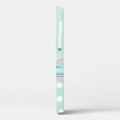 Chic Mintgrün Damast iPhone Case-Mate iPhone Hülle (Rückseite / Links)
